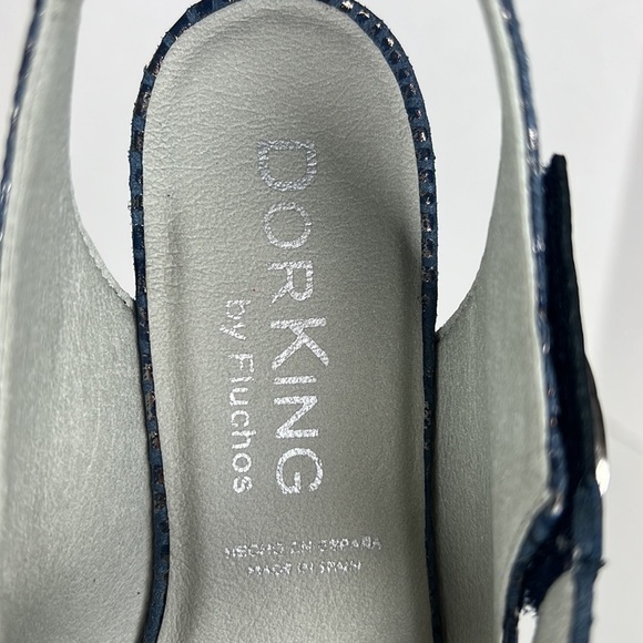 Nib - Dorking Tucan Heel, Sling Back - Navy Blue. Size: 37. - Picture 5 of 15